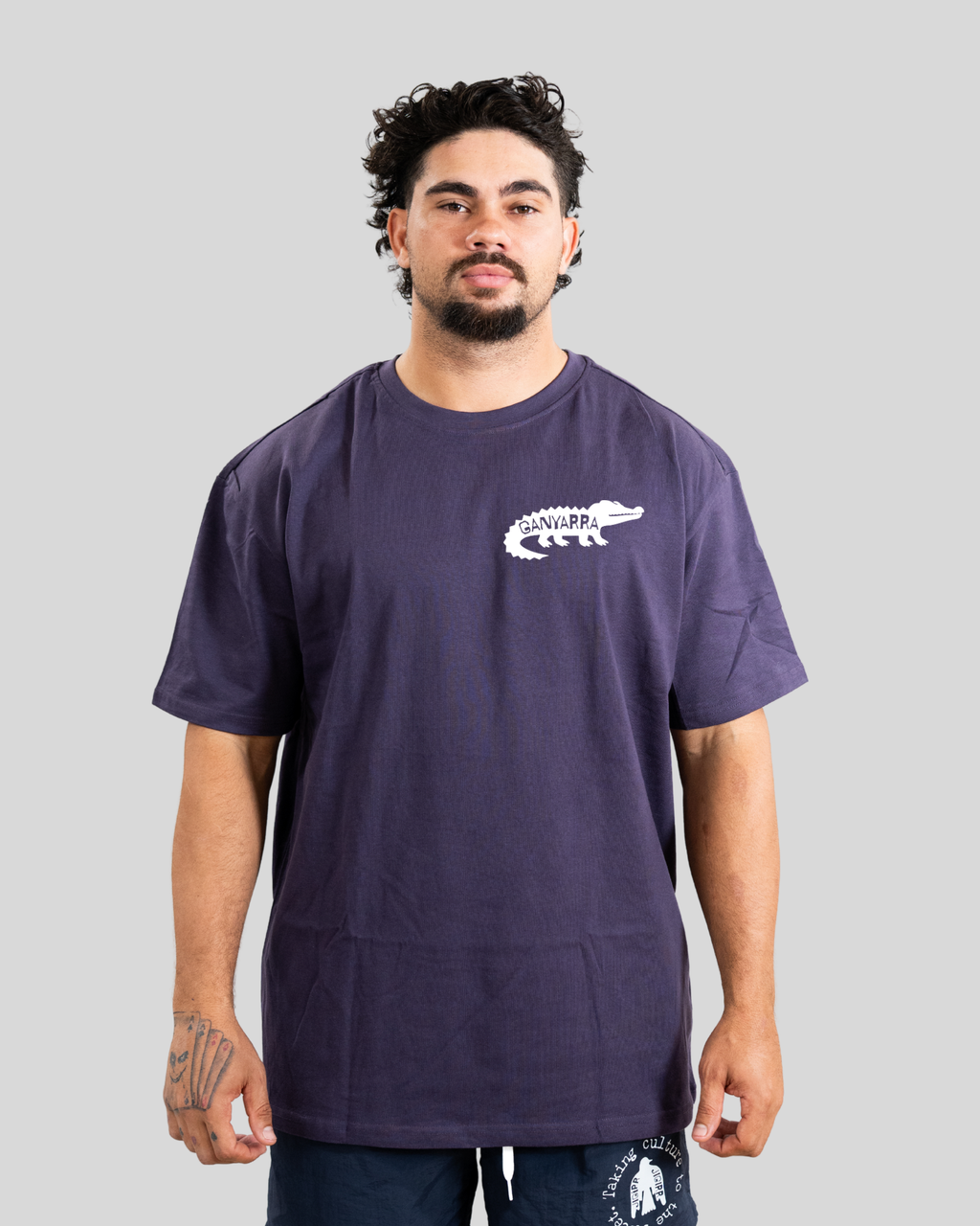Ganyarra pocket tee – Purple Night