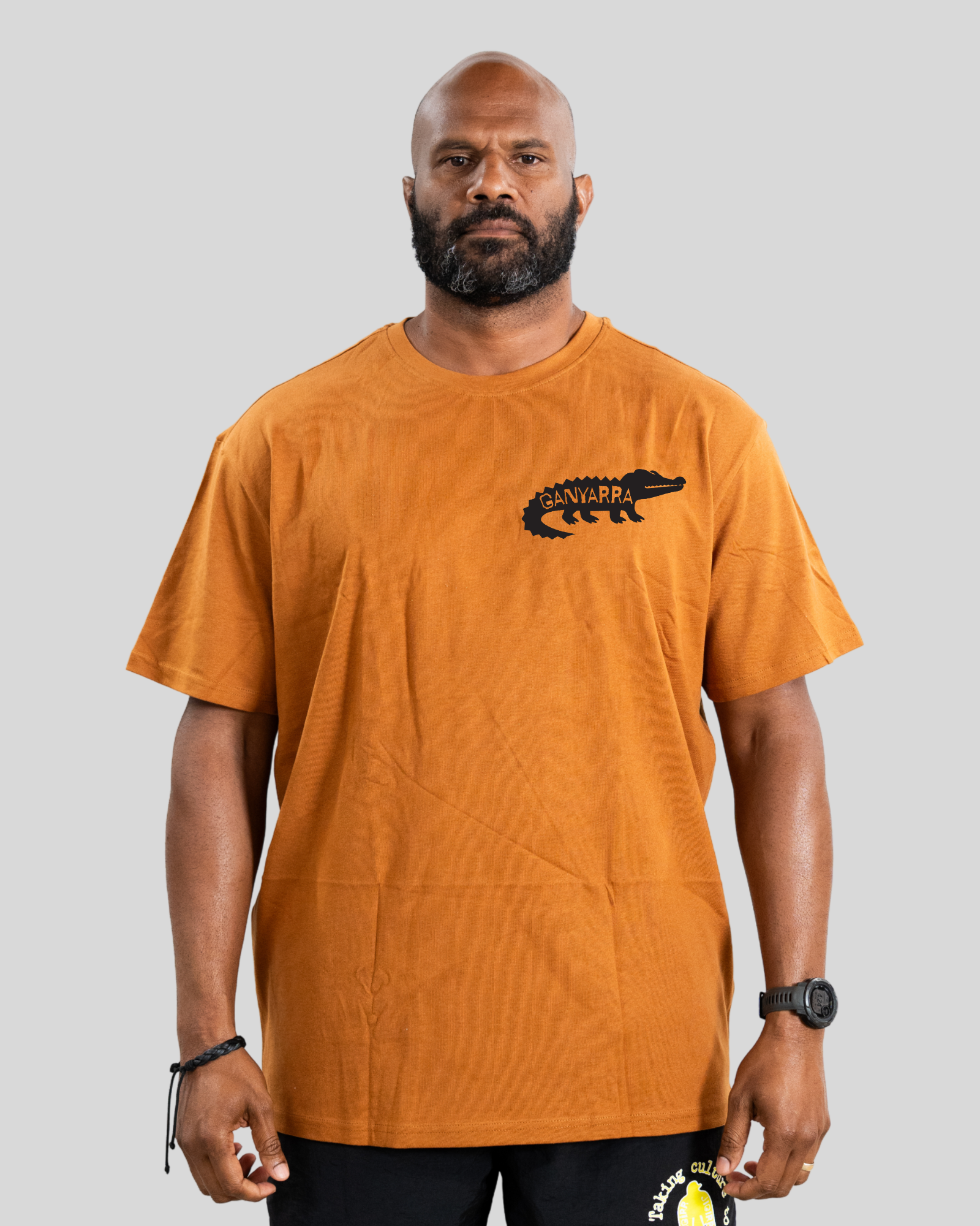 Ganyarra pocket tee – Burnt Orange